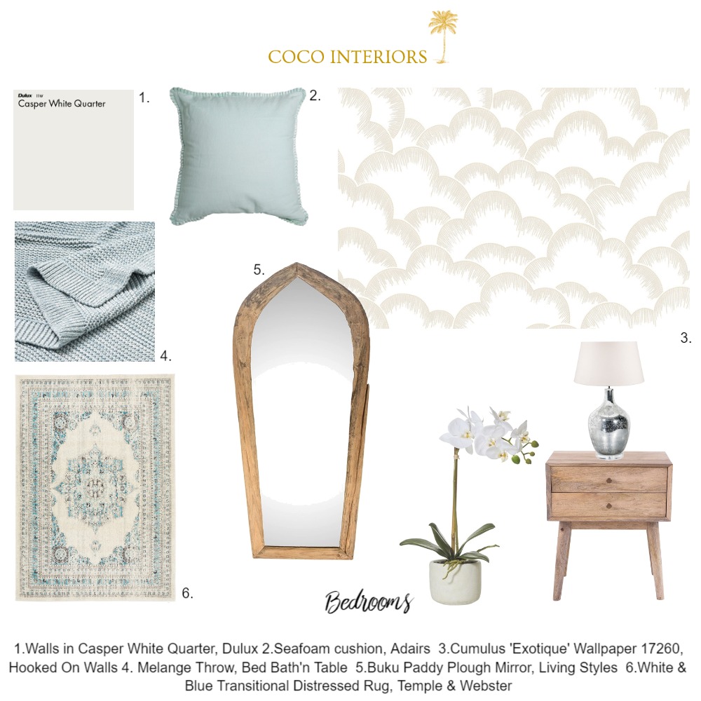 Coco Interiors - Coastal Luxury Minchinton Bedrooms