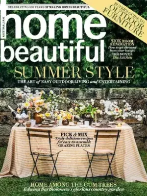 Home Beautiful magazine cover featuring Coco Interiors